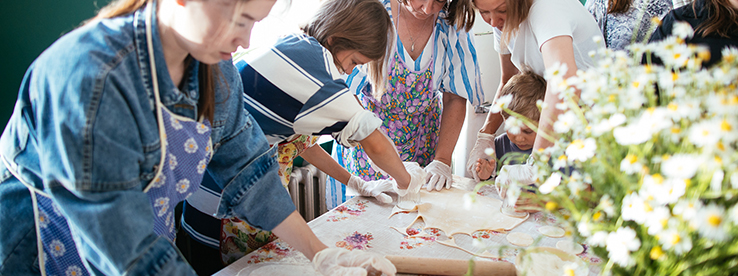 Лепка пельменей